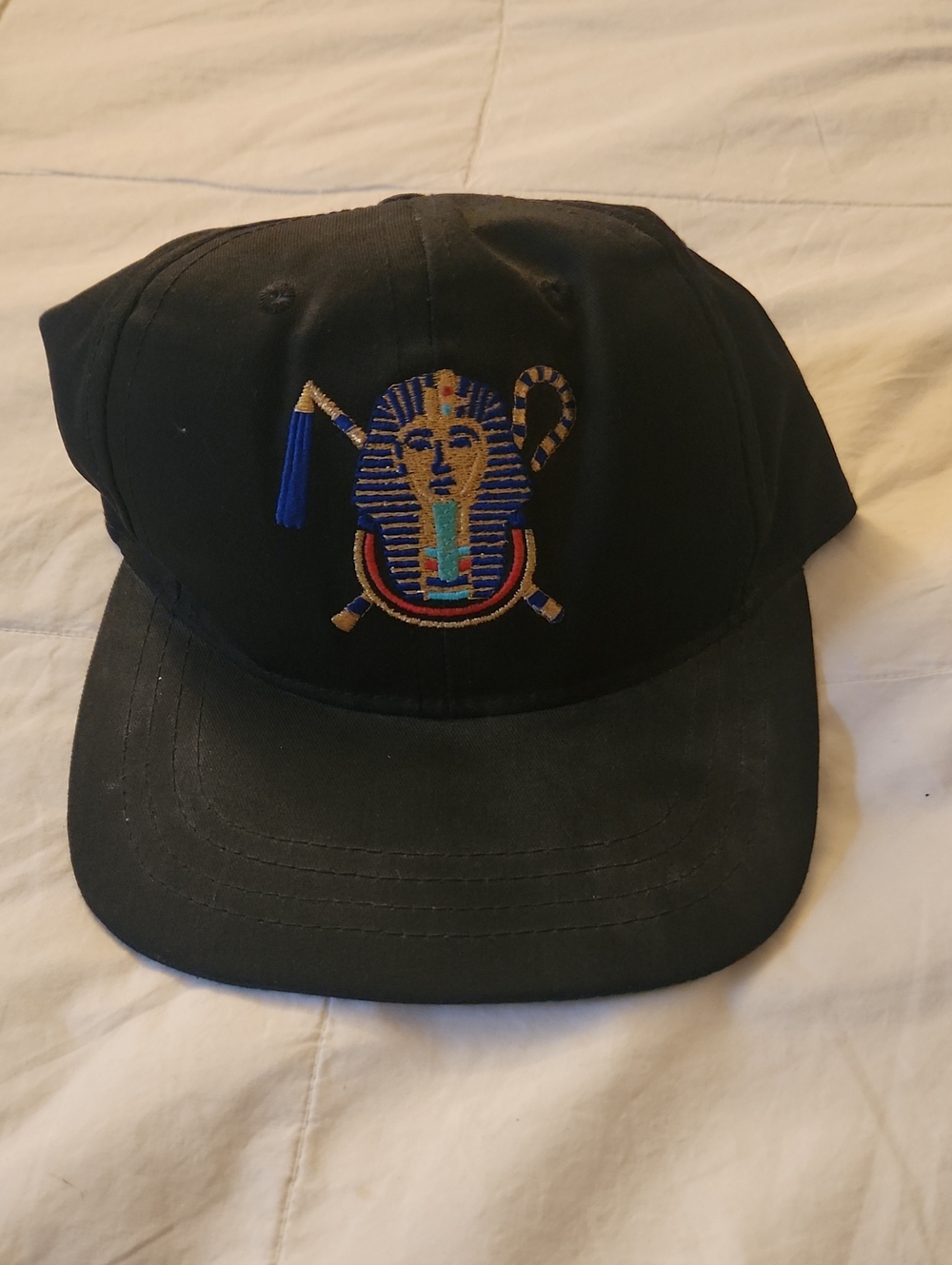 Embroidered Egyptian Pharaoh Black Men’s Baseball Cap